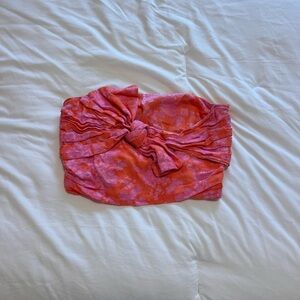 DO+BE Vibrant Pink and Orange Top